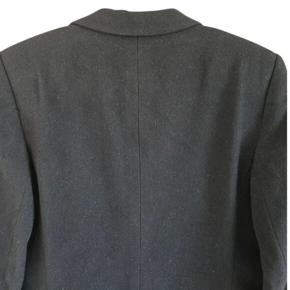 Italian Fabric Wool Cashmere Blazer | European Made | Late 90s | Size 12 - Picture 14 of 16